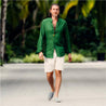 Men's Linen Shirt Emerald